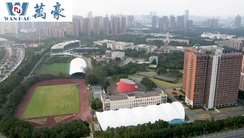 萬豪制造-寧波諾丁漢大學(xué)籃球場、網(wǎng)球場膜結(jié)構(gòu)頂棚