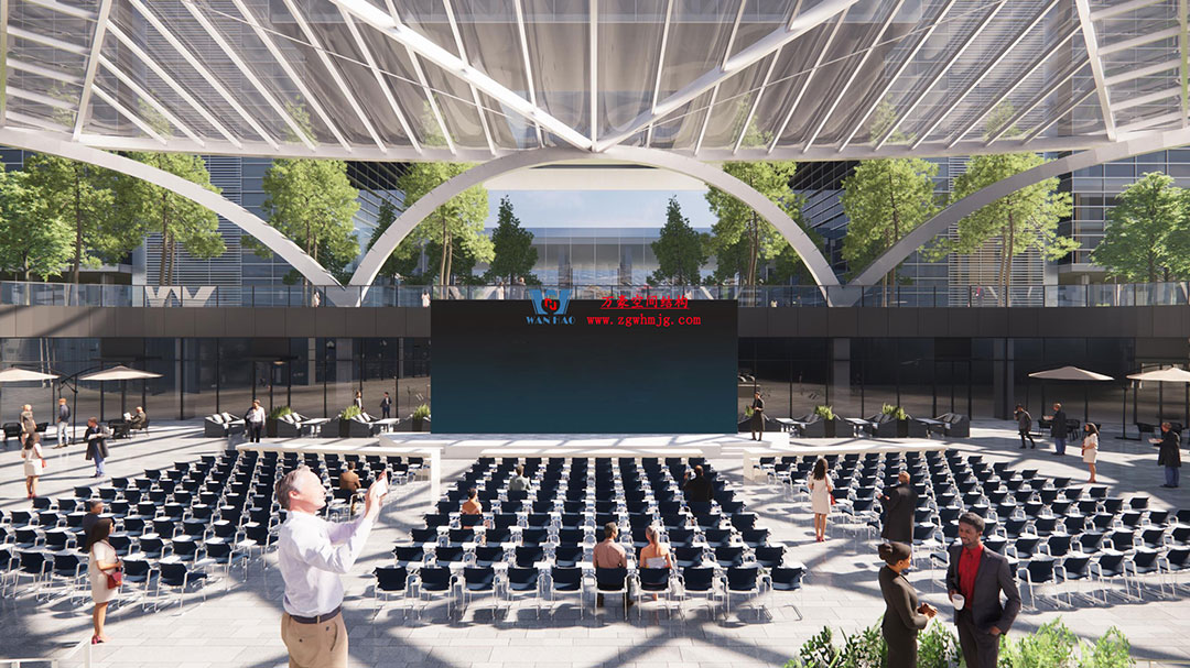 ETFE氣枕膜與雙曲面空間網(wǎng)殼結(jié)構(gòu)結(jié)合是什么樣？一起來一睹真容