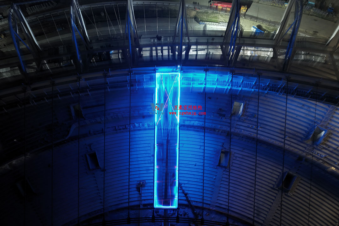 無錫奧體中心體育場ETFE膜首吊成功，太湖畔將閃耀“生態(tài)之光”