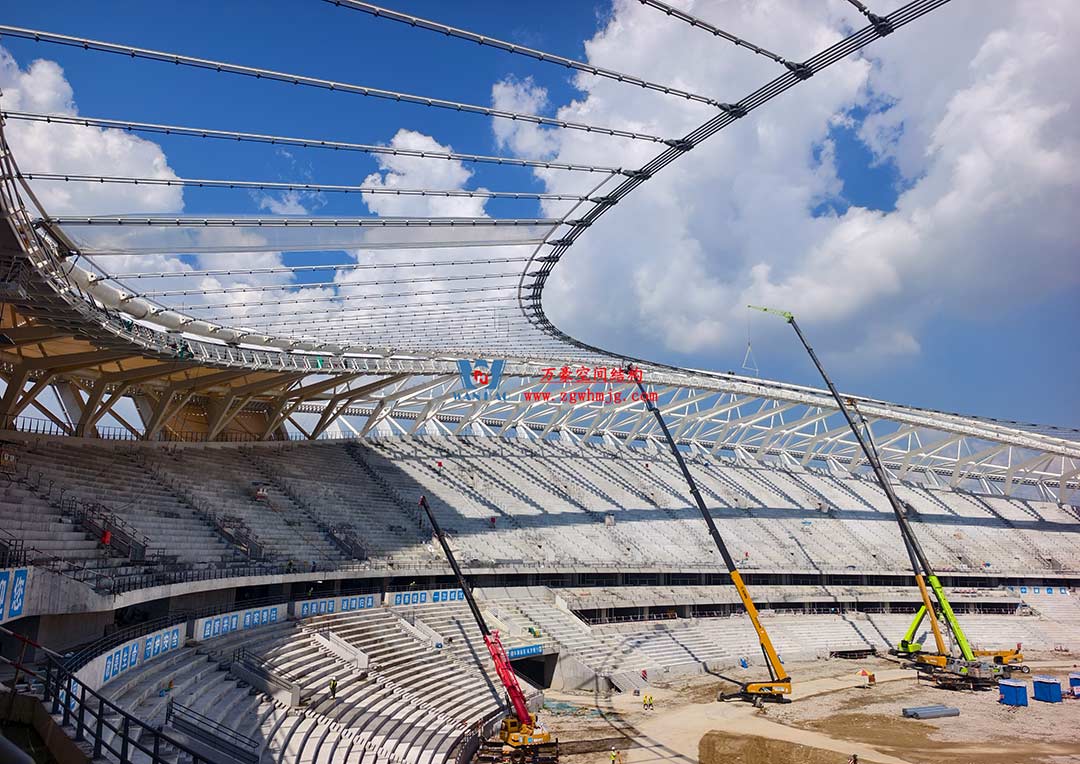 太湖之畔，華燈初上|無錫奧體中心施工加速