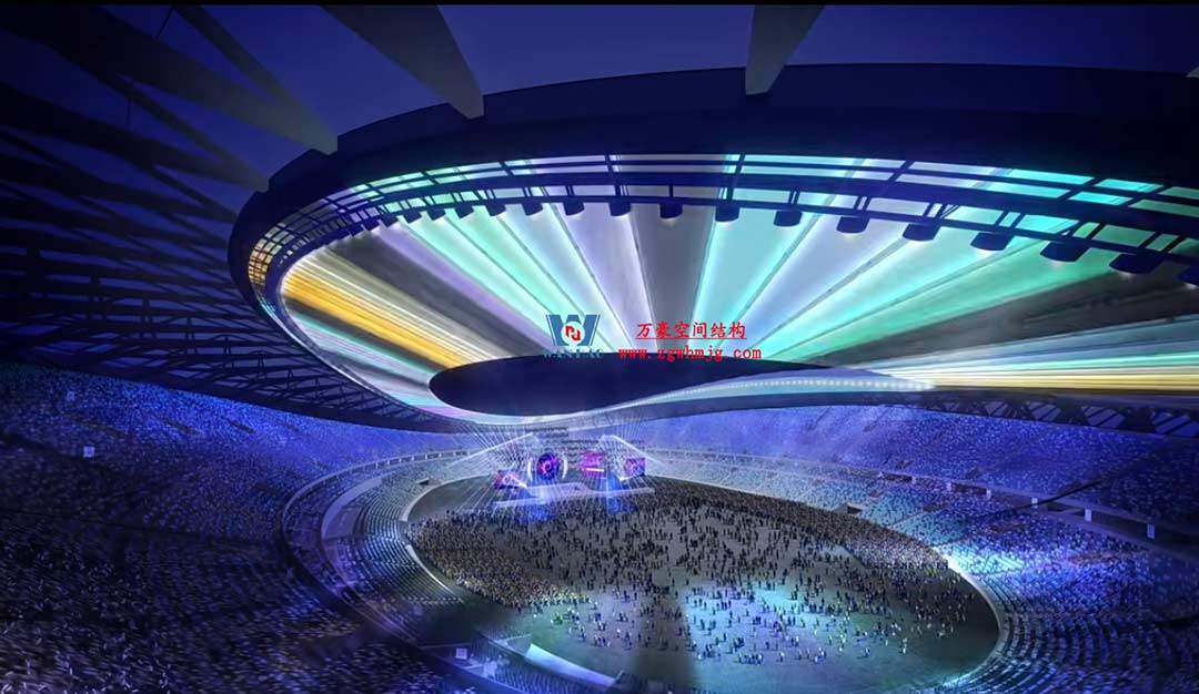 太湖之畔，華燈初上|無錫奧體中心施工加速